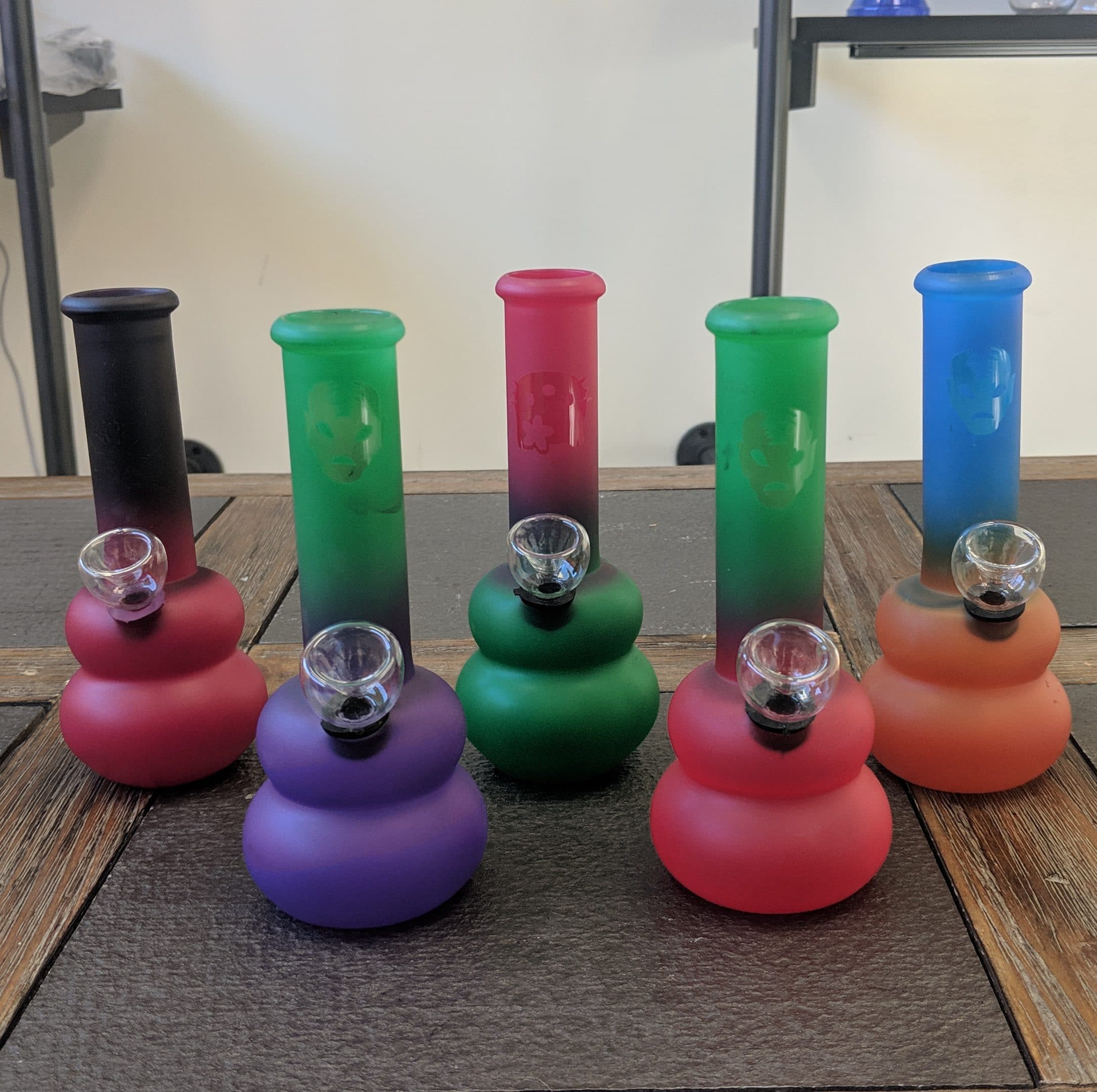 6 inch Colorful Mini Glass Bong 1 Vape And Beyond
