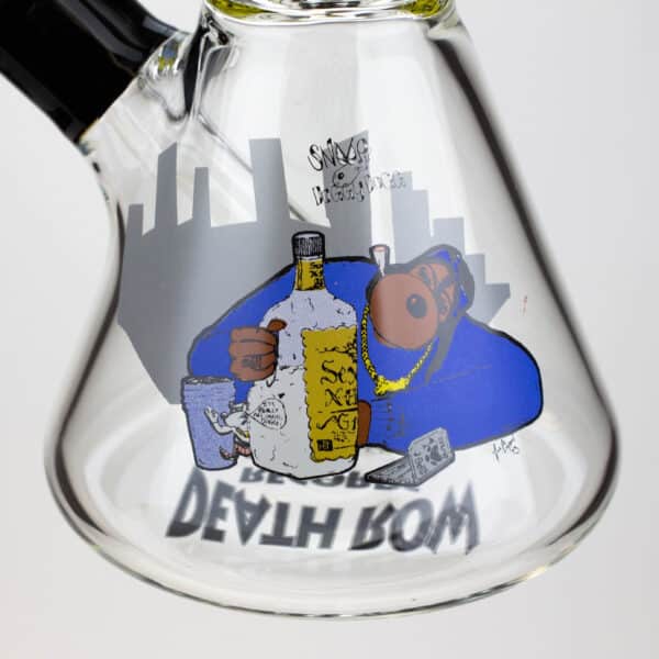 DEATH ROW-15.5" 7 mm Glass water bong by Infyniti [Gin & Juice]_7
