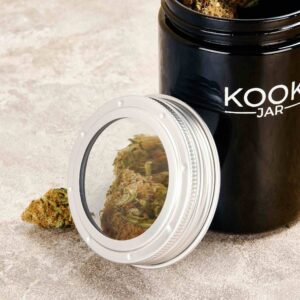 The Tower | Large Glass Stash Jar with 5x Magnifying Lid_0